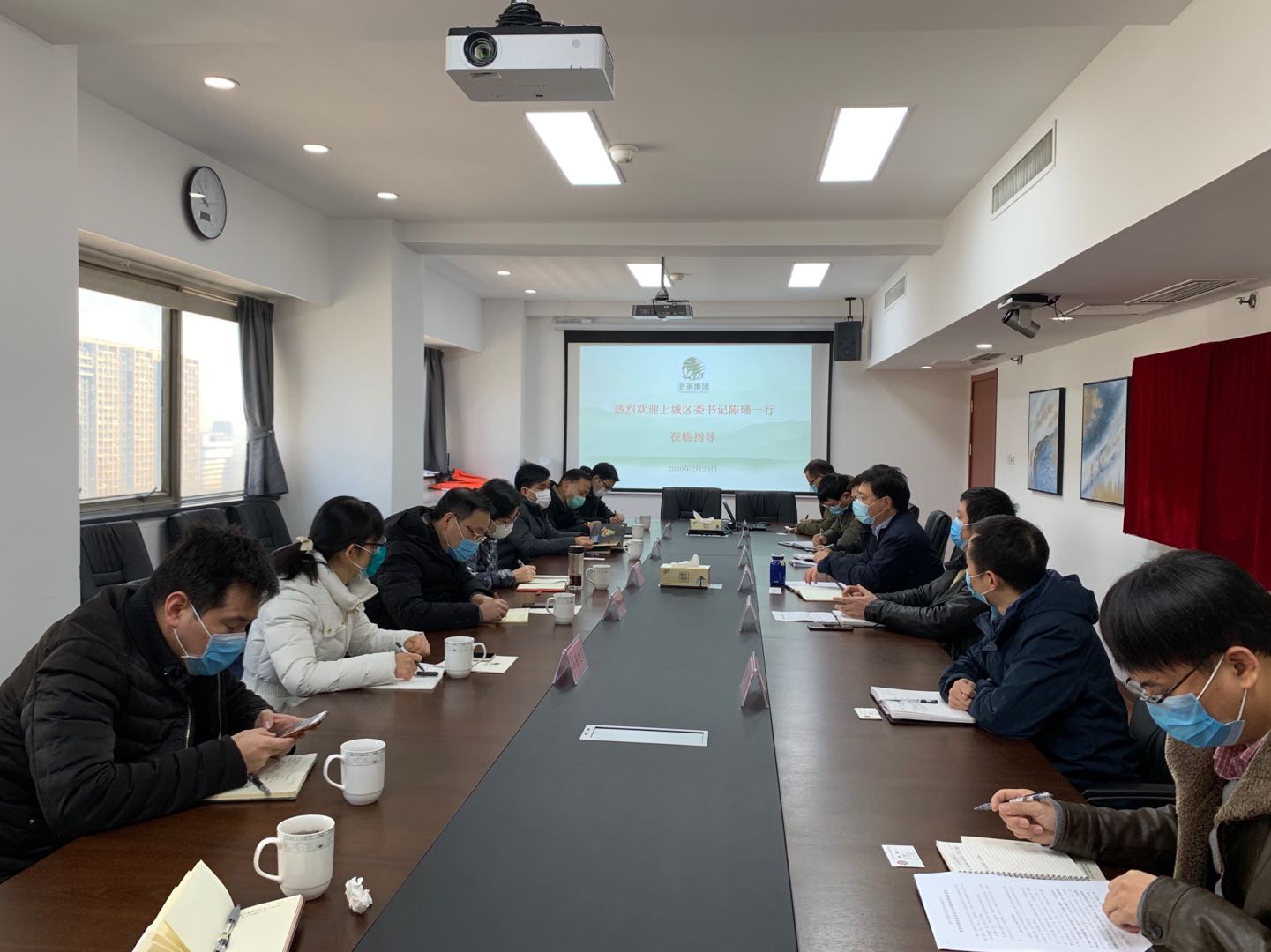 上城区区委陈瑾书记一行莅临华体会（中国）考察