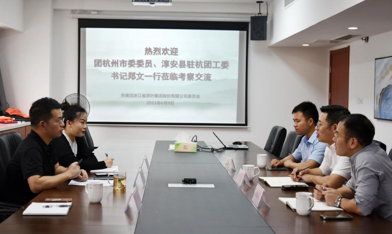 团杭州市委委员、淳安县驻杭团工委书记郑文一行莅临华体会（中国）团委交流